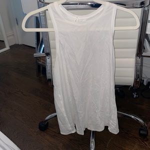 Lululemon white open back tank top